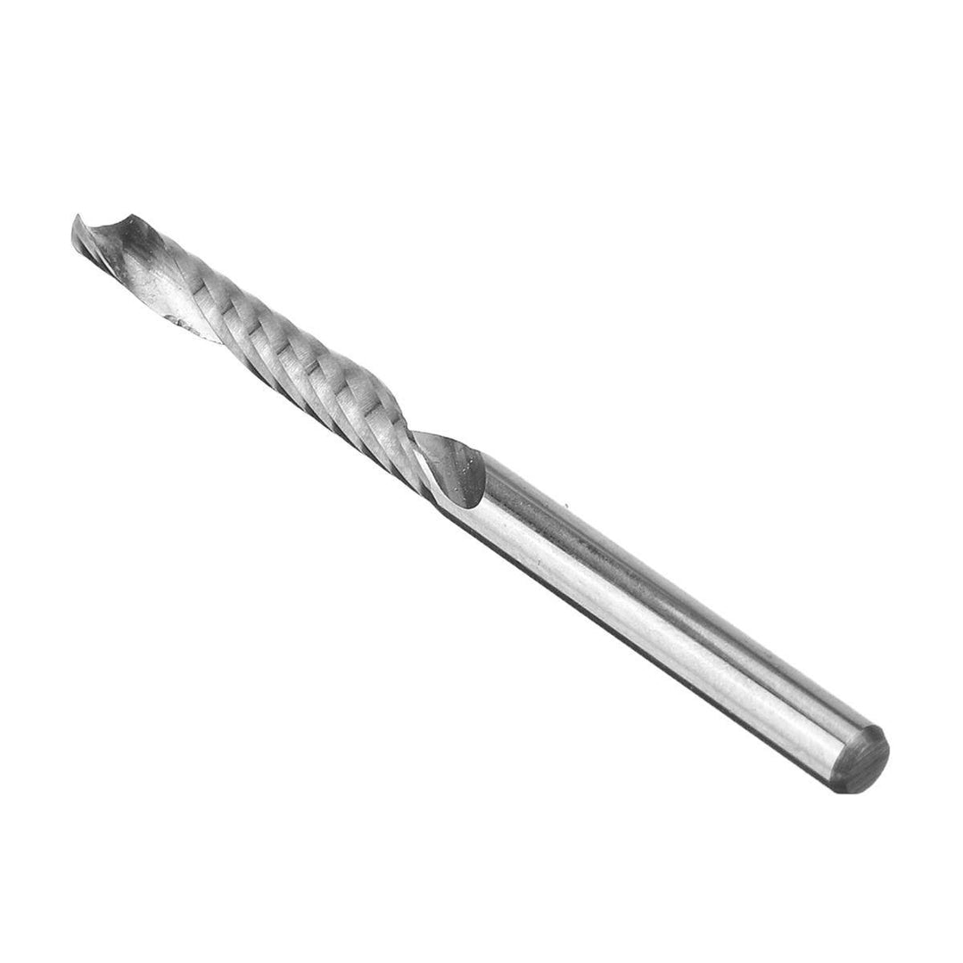10pcs 3.175mm Shank 22mm Single Flute Spiral Milling Cutter for Engraving Machine - MRSLM