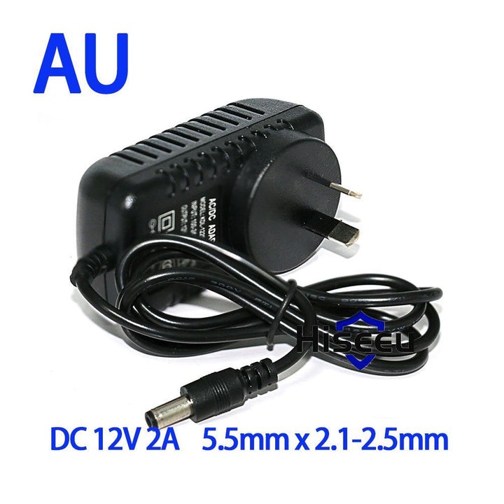 Hiseeu AC 100-240V to DC 12V 2A Switch Switching Power Supply Converter Adapter EU UK US AU 5.5mm*2.5mm Plug - MRSLM