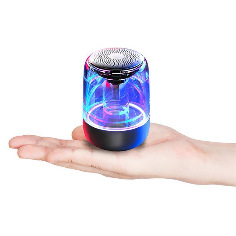 Portable Speakers Bluetooth Column Wireless Bluetooth Speaker Powerful Bass Radio with Variable Color LED Light - MRSLM
