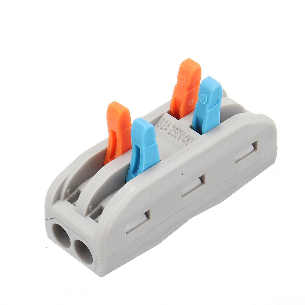 10Pcs PCT-2 2Pin Colorful Docking Connector Electrical Connectors Wire Terminal Block Universal Electrical Wire Connector - MRSLM
