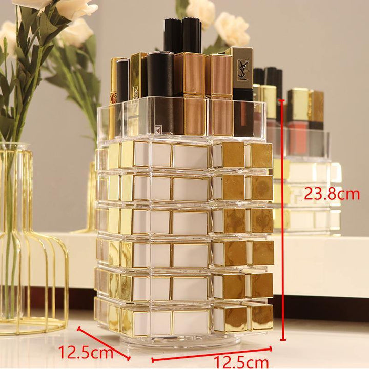 Grids Acrylic Makeup Organizer Storage Box Cosmetic Lipstick Jewelry Box Case Holder Display Stand Make Up Organizer - MRSLM