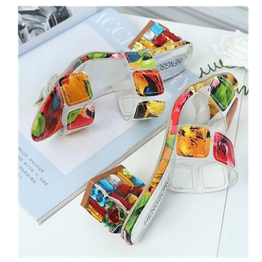 colorful party slippers, view 2 - MRSLM