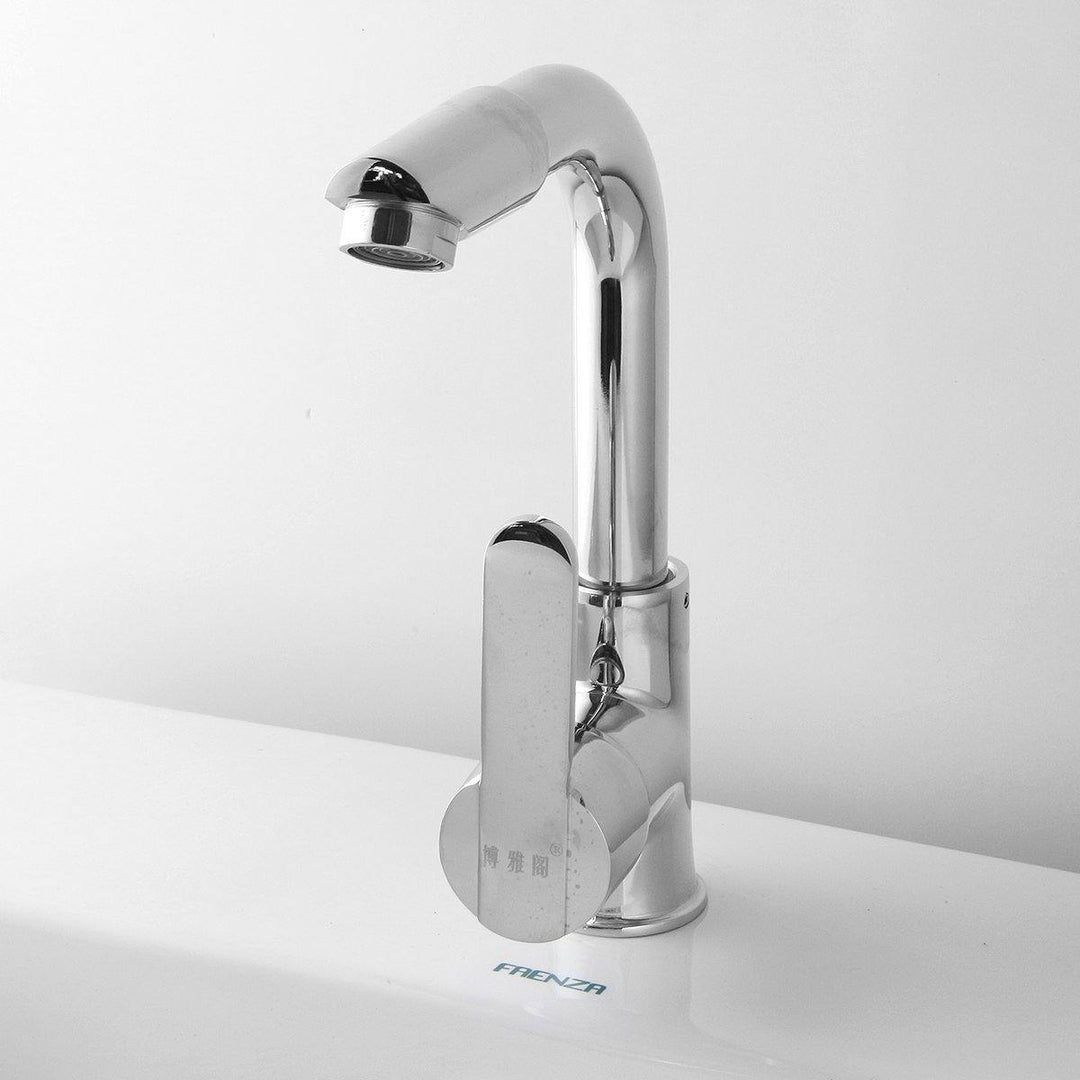 360° Chrome Faucet Kitchen Bathroom Basin Sink Hot & Cold Water Mixer Tap - MRSLM