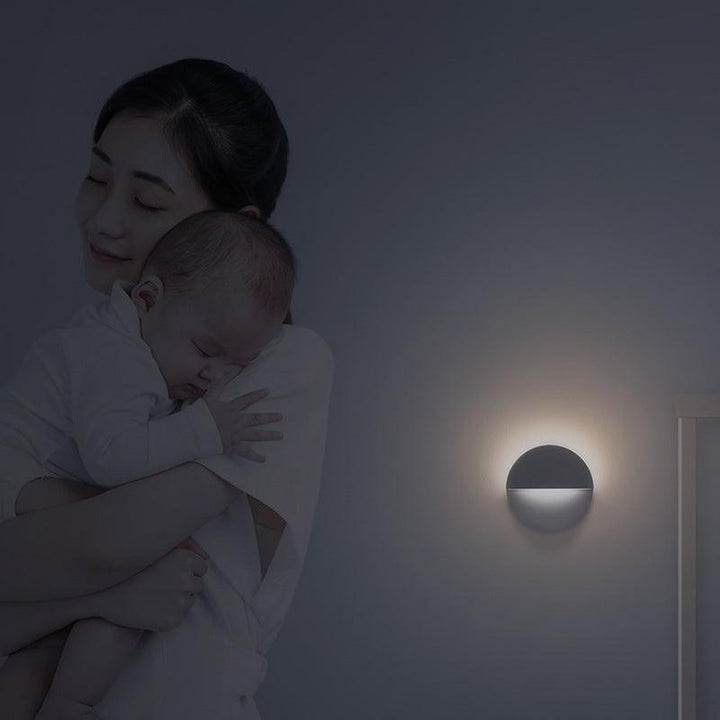 Bluetooth night light smart sensor bedside lamp mini corridor bathroom bedroom lamp (White) - MRSLM