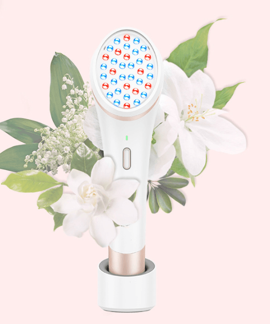 Acne Light Therapy Xpreen Wireless Rechargeable Light Acne Treatment Device Acne Clearing Eraser with Blue Light and Red Light - MRSLM