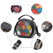 mini retro cowhide shoulder bag, view 3 - MRSLM