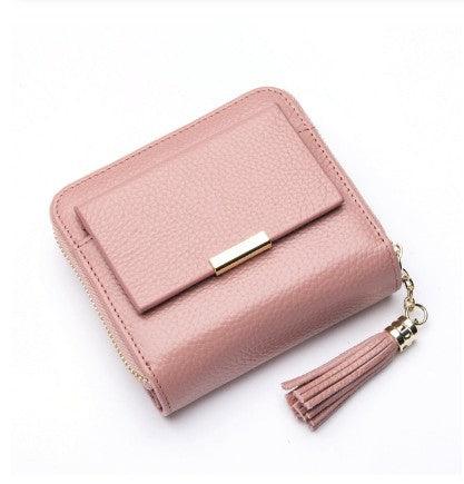 Short wallet high-end purse with lychee grain buck - MRSLM