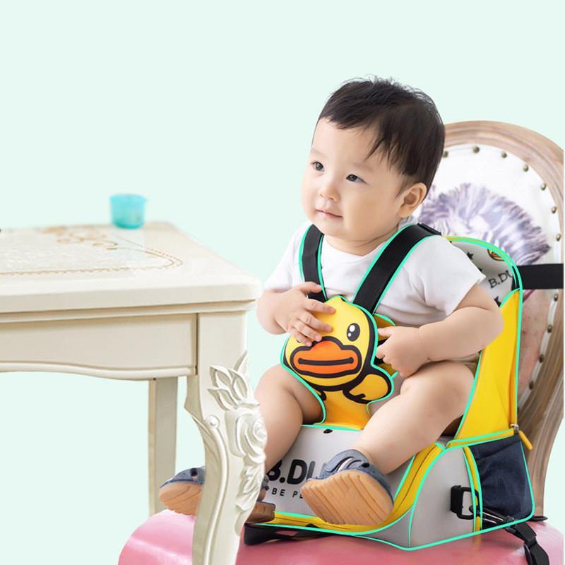 Multifunctional Baby Bag Baby Chair Portable Child Dining Chair Bag Diaper Bag Backpack Baby Diaper Bag Baby Essentials (Yellow) - MRSLM