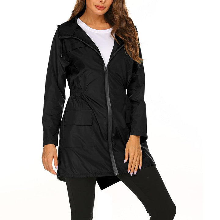 Waterproof Light Raincoat Hooded Windbreaker Mountaineering Jacket Women's Jacket - MRSLM