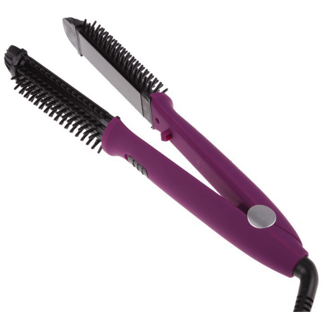 Hair curling stick dual-purpose hair straightener buckle hair curler electric coil comb plywood - MRSLM