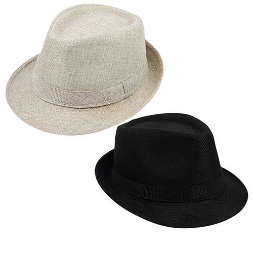 Men's Women's Summer Beach Hat Sun Screen Linen Fedoras Outdoor Travel Hats - MRSLM