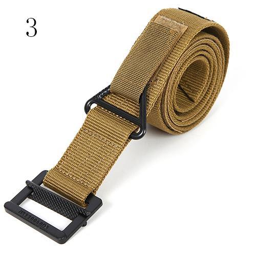Men's Adjustable Military Canvas Rescue Rigger Belt Canvas Casual Waistband - MRSLM