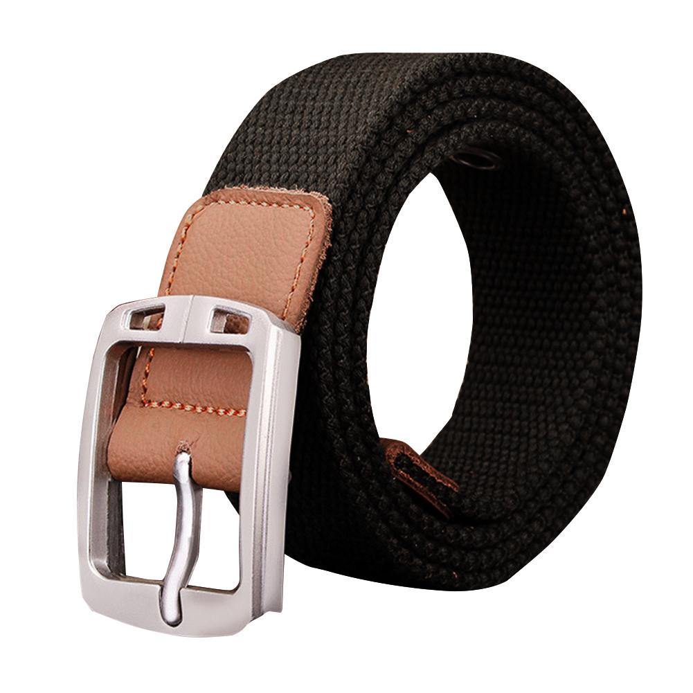 Men Fashion Outdoor Sports Waistband Canvas Adjustable Casual Waist Belt Gift - MRSLM