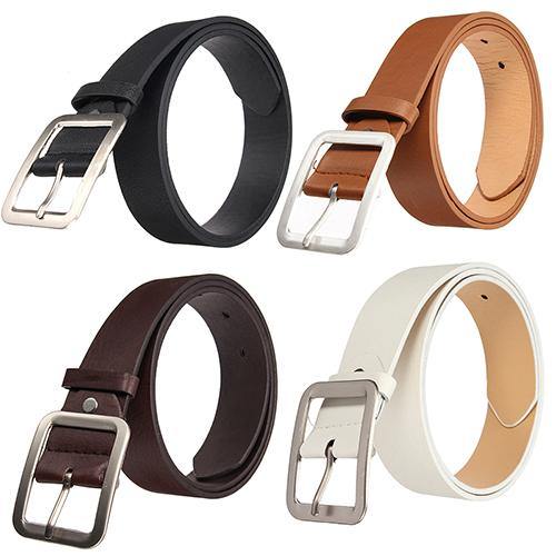 Men's Stylish Casual Waistband PU Leather Pin Buckle Waist Strap Business Belt - MRSLM