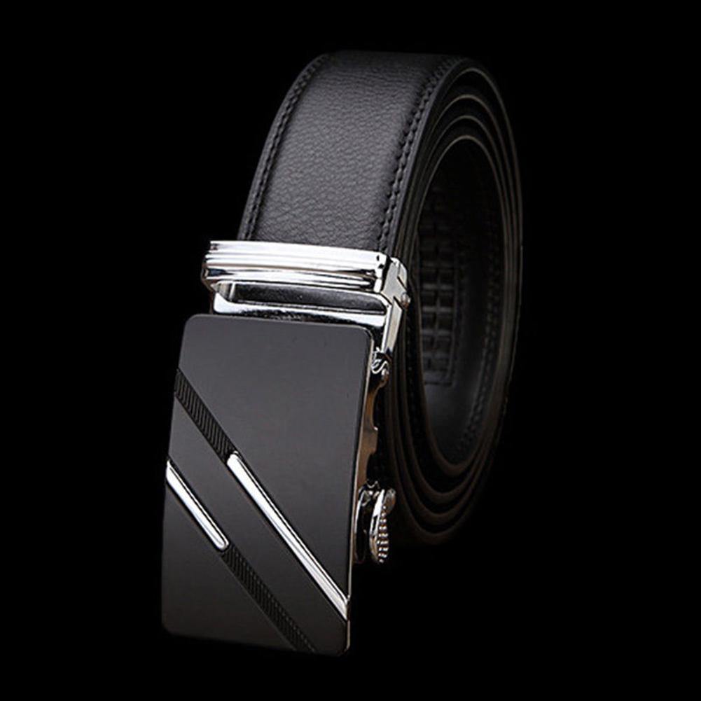 Men's Fashion Faux Leather Automatic Buckle Waist Strap Belt Waistband Gift - MRSLM