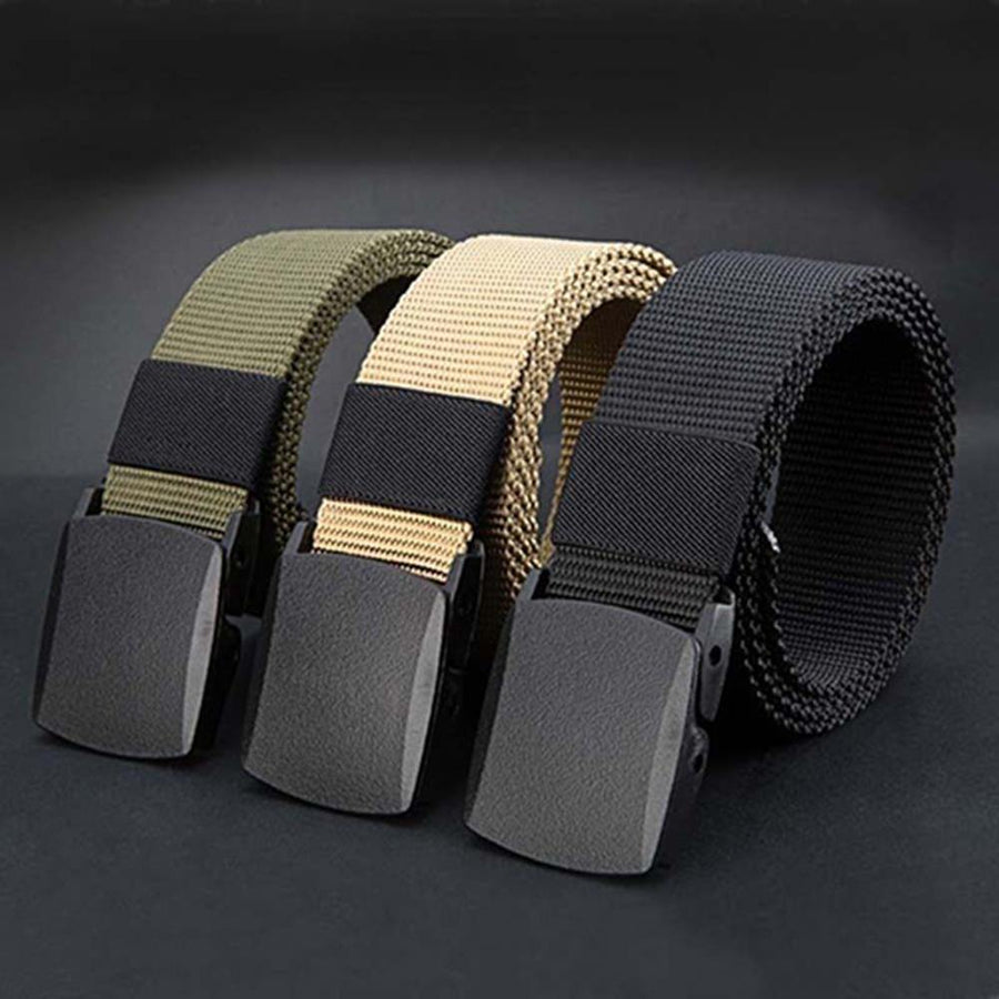 Men's Fashion Outdoor Sports Nylon Buckle Waistband Quick Dry Web Belt Gift - MRSLM