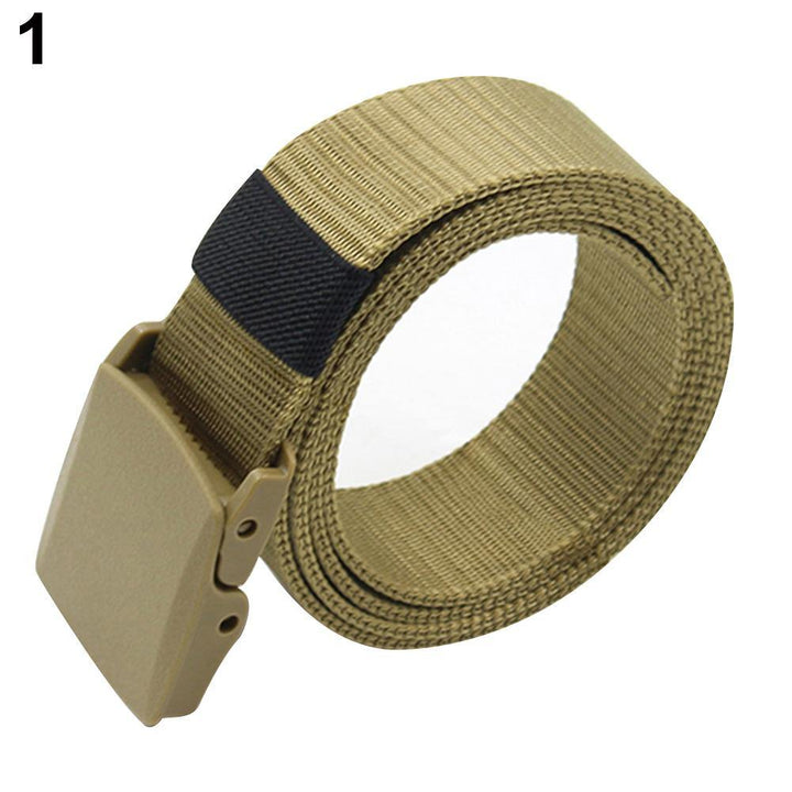 Men's Fashion Outdoor Sports Nylon Buckle Waistband Quick Dry Web Belt Gift - MRSLM