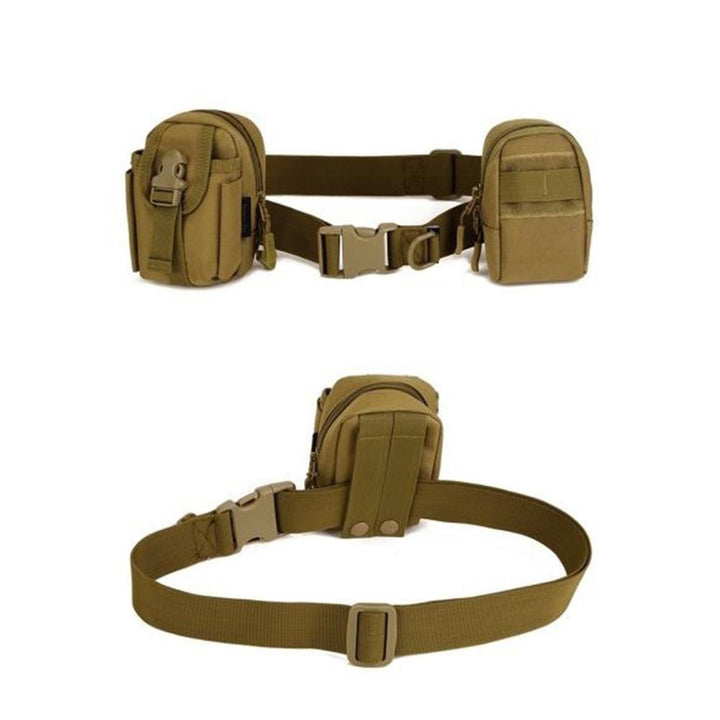 Men Adjustable Tactical Combat Web Belt Buckle Waistband Military Rescue Rigger - MRSLM