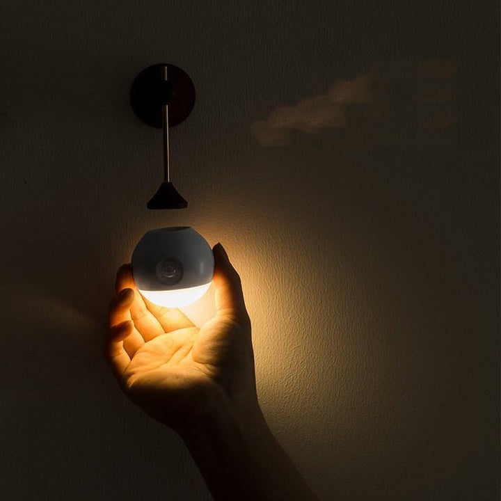 Intelligent Human Body Induction Night Light 3 Mode LED Wall Lamp USB Charging Bed Headlights Home Emergency Lighting - MRSLM