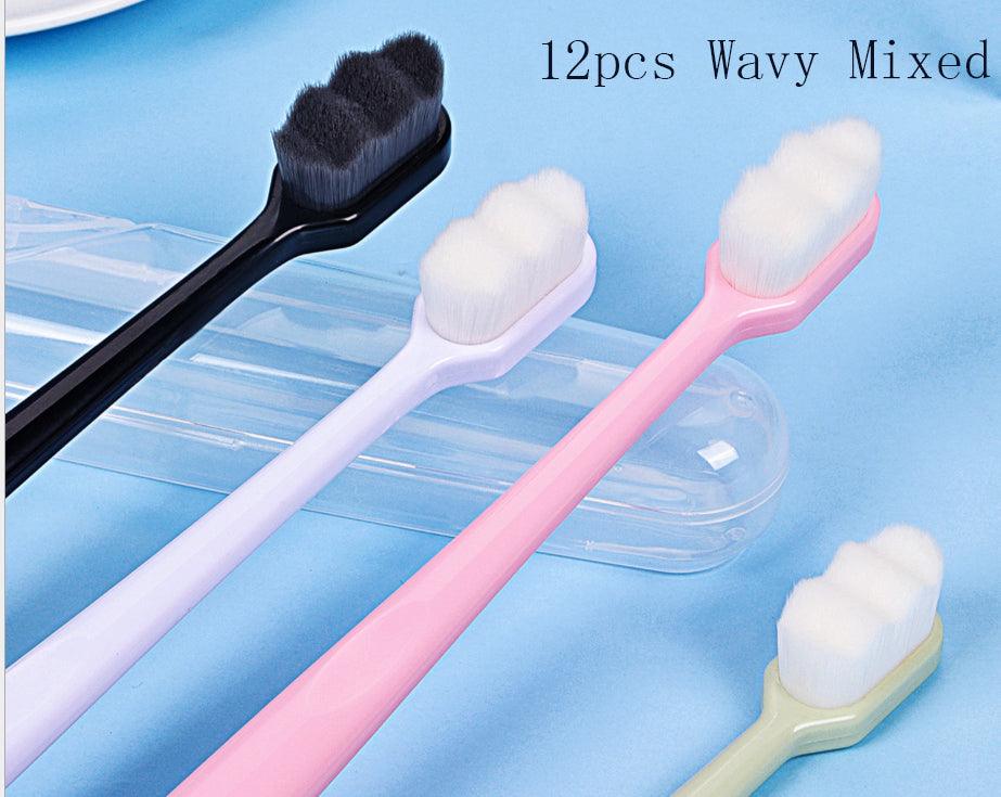 Ultra-fine Toothbrush Super Soft Bristle Deep Cleaning Brush Portable For Oral Care Tools Teeth Care Oral Cleaning Travel - MRSLM