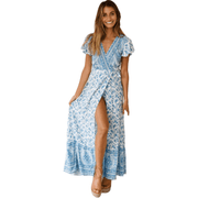 Printed Dress Sexy Dress - MRSLM