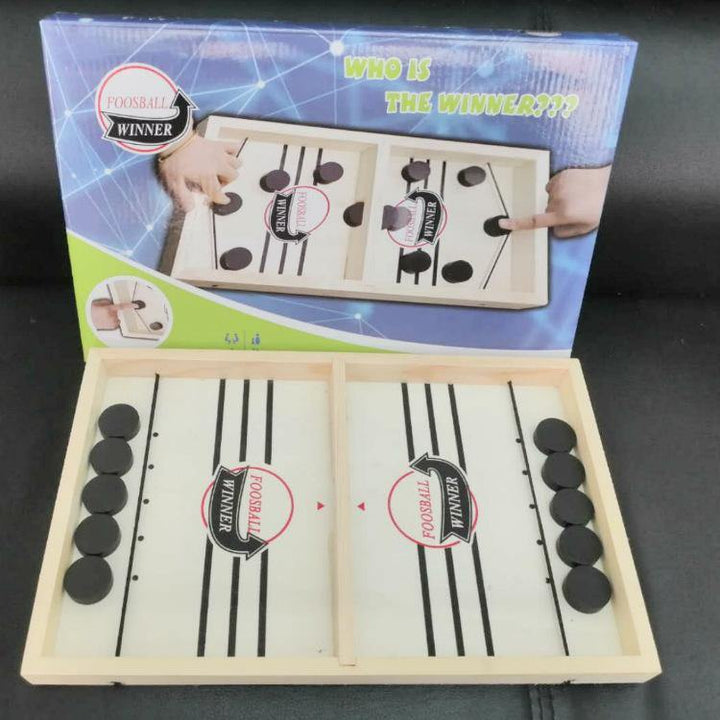 Puck Game Fast Sling Wooden Parent-child Interactive Game Chess Prop - MRSLM