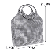 fashion rhinestone party bag, view 6 - MRSLM