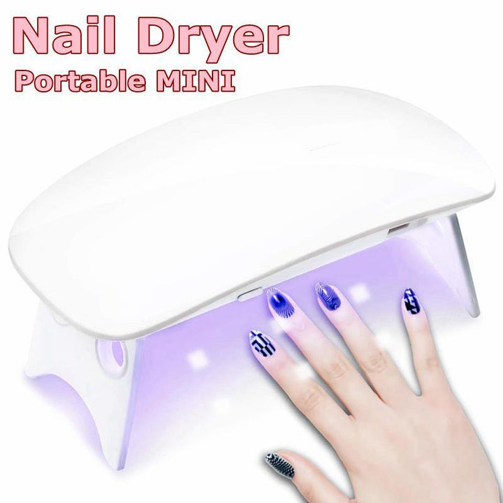 Nail Dryer LED UV Lamp Micro USB Gel Varnish Curing Machine Nail Art Tools 6 LEDS Nail Lamps For Home111 - MRSLM