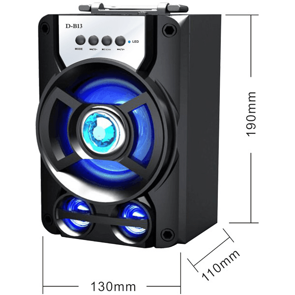New Mini Audio Car Outdoor Radio Bass Gun Wireless Bluetooth High Power Portable Audio - MRSLM
