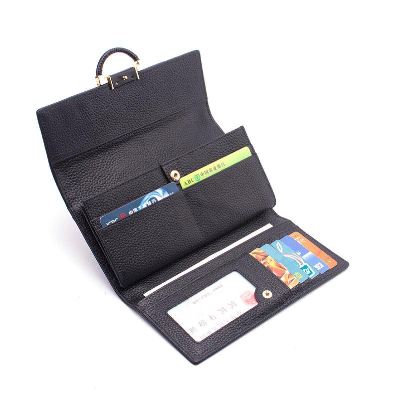 Women's long leather wallet, view 4 - MRSLM