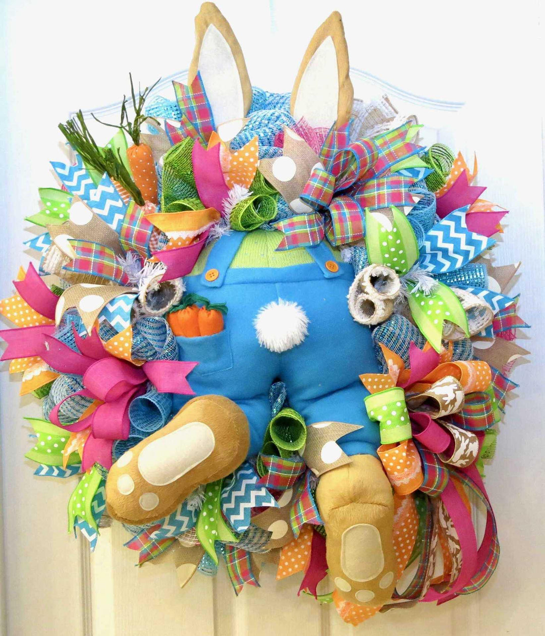 Cute Easter Decoration Rabbit Wreath Lovely Faceless Doll Easter Thief Bunny Butt And Ears Cartoon Rabbits - MRSLM