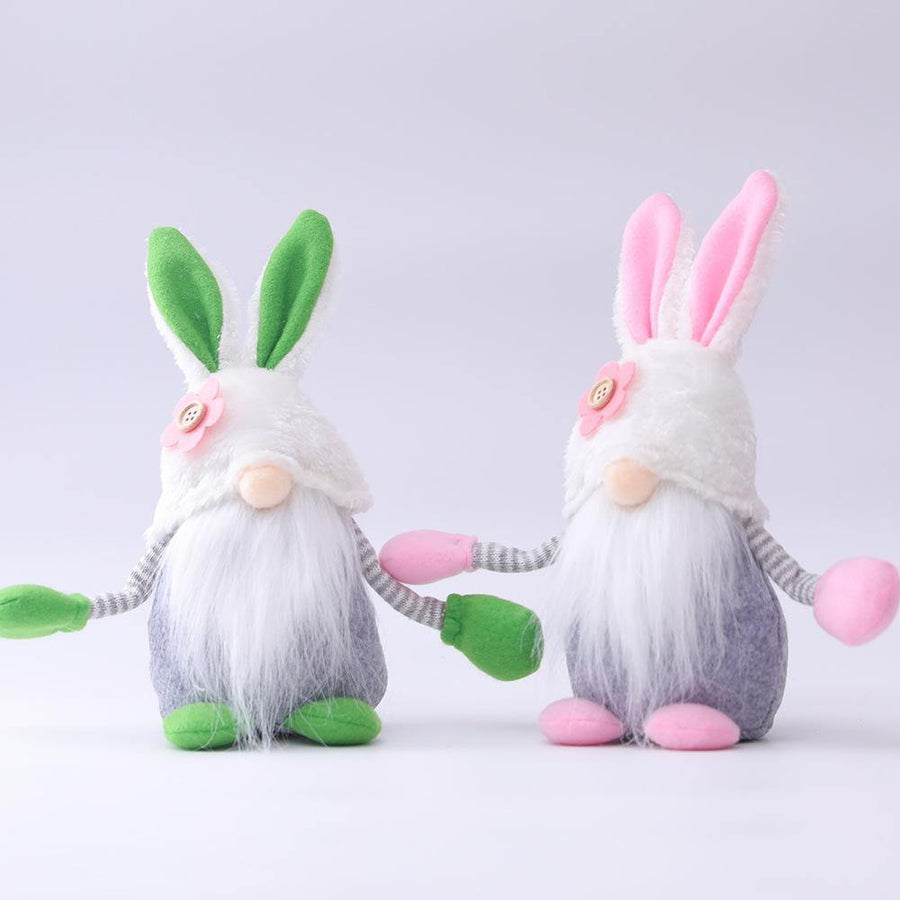 Easter Bunny Flower Dwarf Doll Elf Doll Ornaments Home Decoration Products - MRSLM