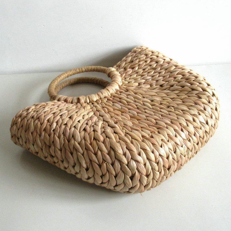 Bamboo Woven Oval Basket Creative Eggs Basket Fruit Bread Snacks Basket Easter Props - MRSLM