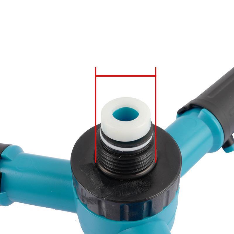 360 Degree Automatic Garden Sprinklers Watering Grass Lawn Rotary Nozzle (Blue) - MRSLM