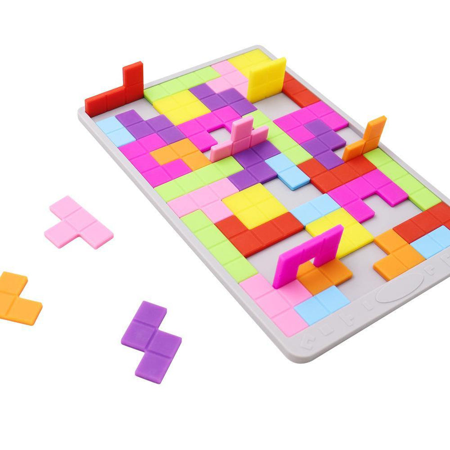Silican Gel Block Puzzle Children Puzzle Tetris Puzzle DIY Puzzle Toys (Grey) - MRSLM