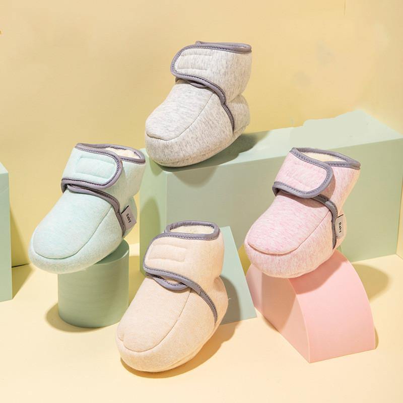 Velcro with Soft Soles for Baby Does Not Come Off Cotton Shoes - MRSLM