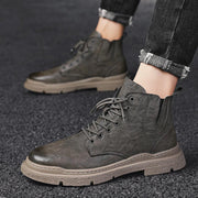 men's british style high-top martin boots, view 4 - MRSLM
