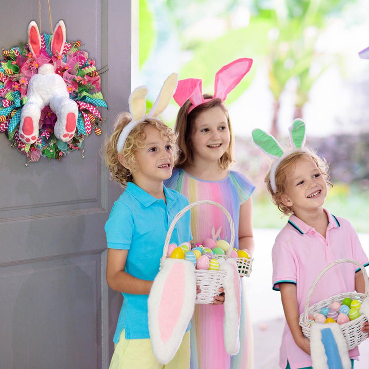 Cute Easter Decoration Rabbit Wreath Lovely Faceless Doll Easter Thief Bunny Butt And Ears Cartoon Rabbits - MRSLM