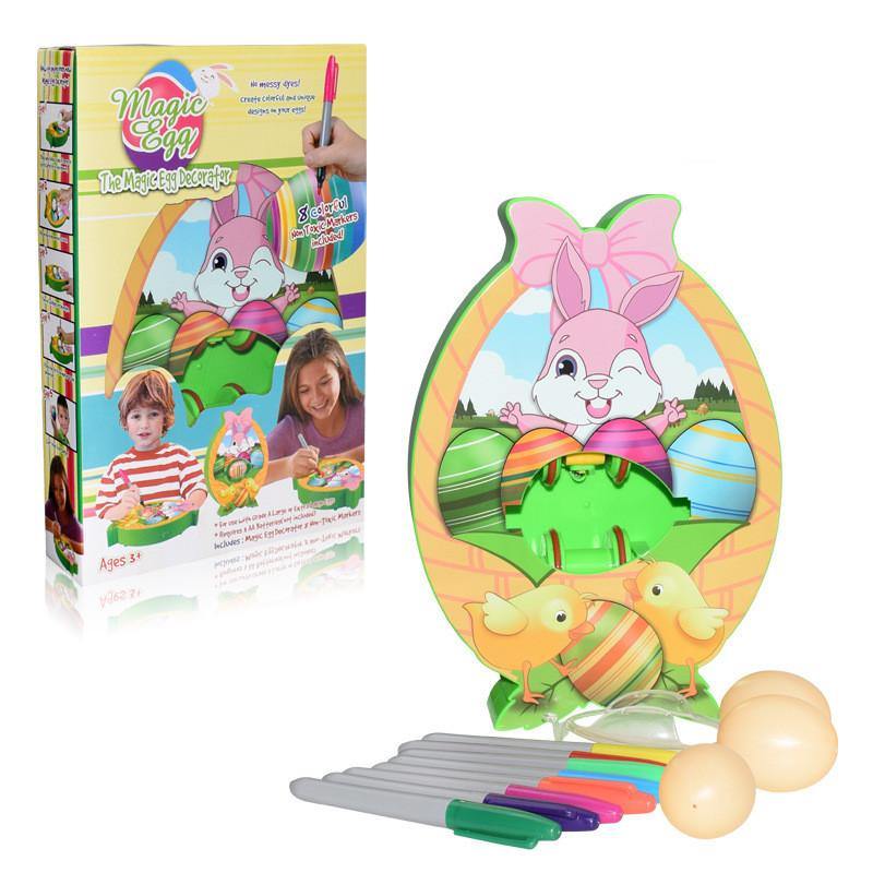 Easter DIY Painted Egg Painting Easter Decorations Art Machine Basket Stuffers Drawing Board Playing with Turtle (Green) - MRSLM