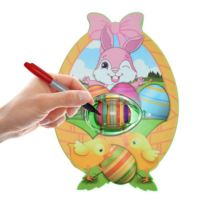 Easter DIY Painted Egg Painting Easter Decorations Art Machine Basket Stuffers Drawing Board Playing with Turtle (Green) - MRSLM