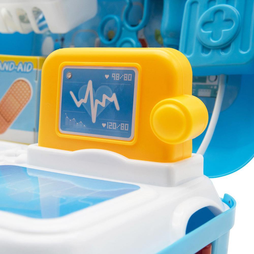 17PCS Children Pretend Play Doctor Toy Set (Medical backpack) - MRSLM