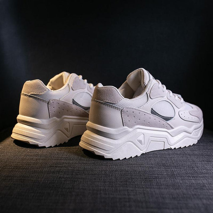 Round Toe Breathable Platform Casual Sneakers - MRSLM
