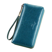 Women's long zipper wallet clutch, view 3 - MRSLM