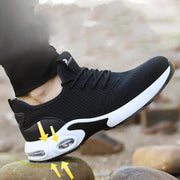 Breathable lightweight steel toe safety shoes - MRSLM