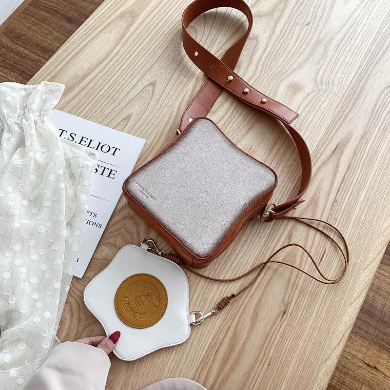 Personalized Creative Breakfast Bread Korean Fashion One-Shoulder Picture Bag - MRSLM