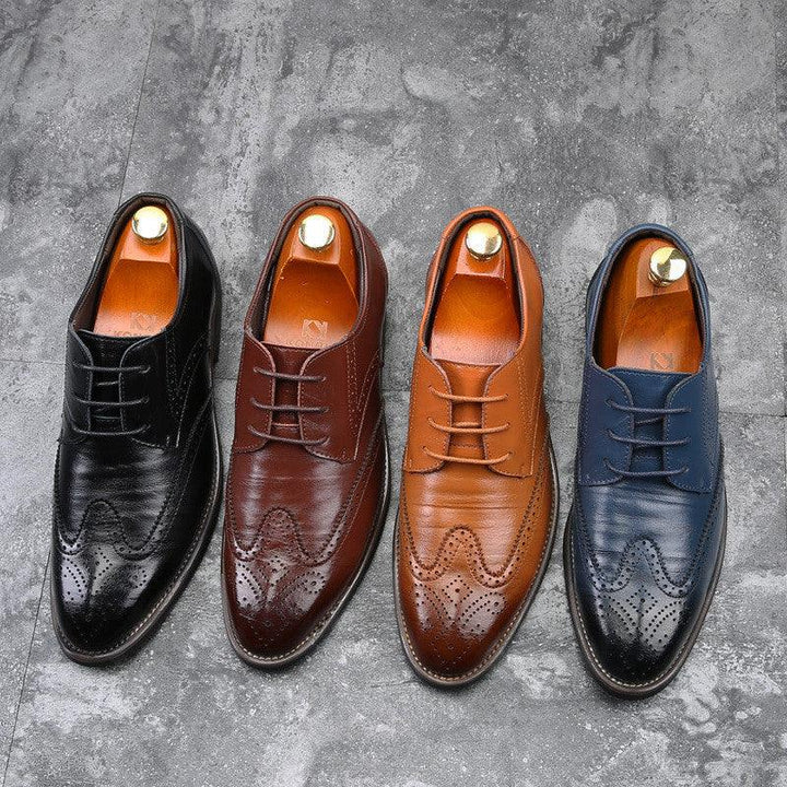 European And American Men's Fashion Business Casual Leather Shoes - MRSLM