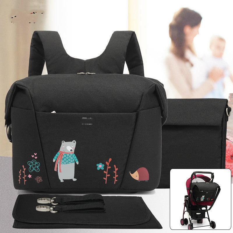 Cartoon Double Shoulder Mother And Baby Bag Set - MRSLM
