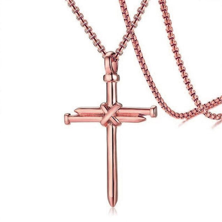 Stainless Steel Titanium Steel Alloy Nail Necklace - MRSLM