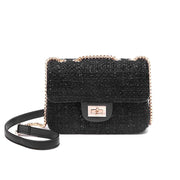 small square chain shoulder bag, view 4 - MRSLM