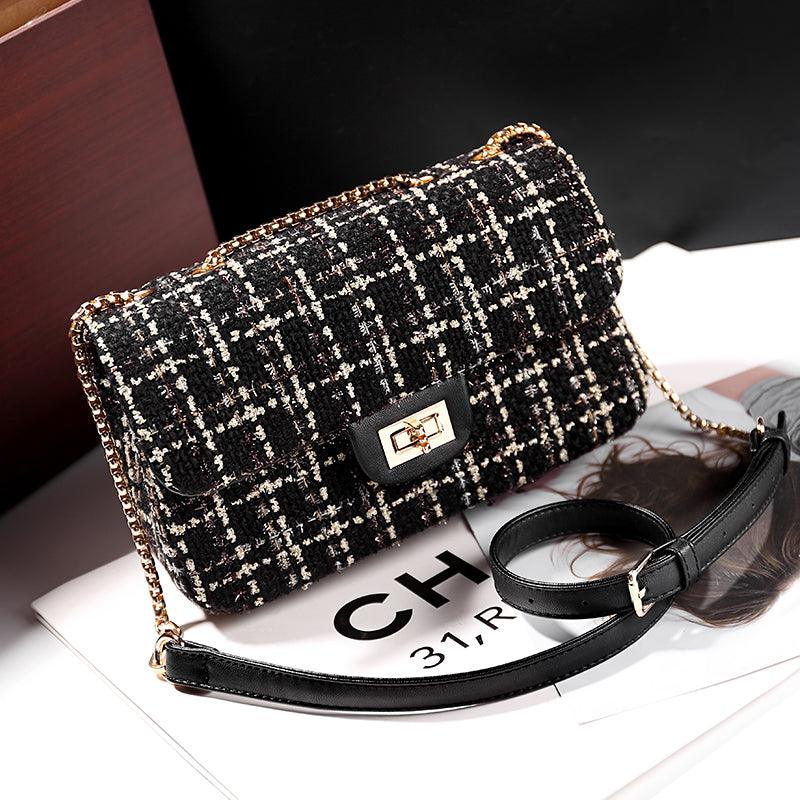 small square chain shoulder bag, view 2 - MRSLM